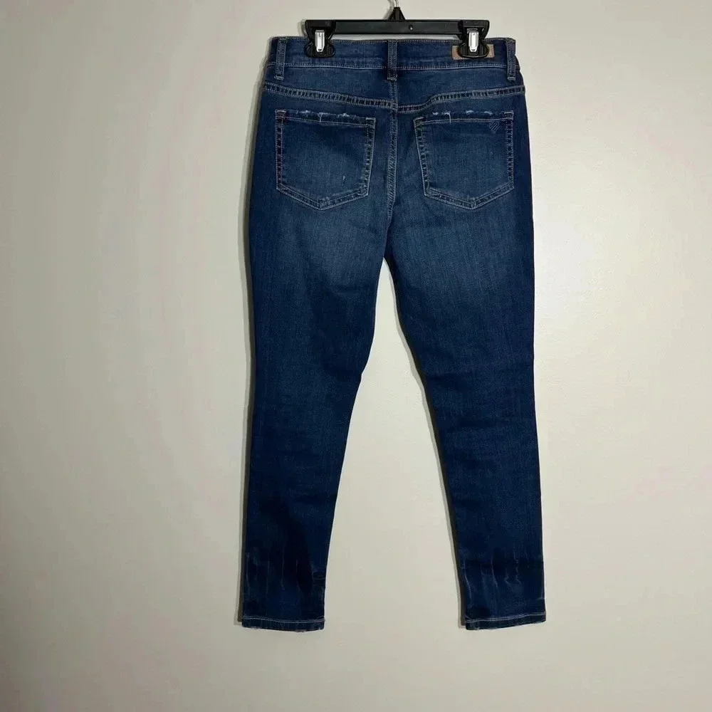 Girls Justice dark distressed‎ skinny jeans size 10 plus